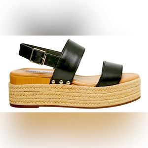 Steve Madden Fifer Wedge Sandals Black voted top most comfortable sandals, 10